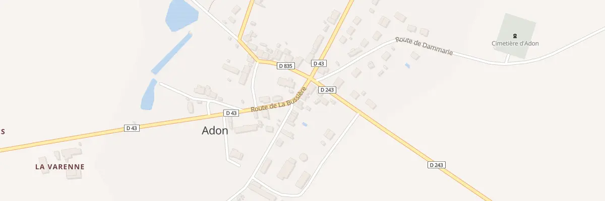 Plan du 5 Rte de la Bussiere à Adon