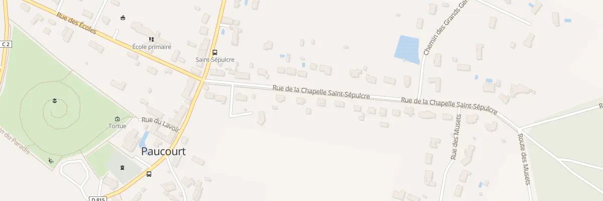 Plan du 160 Rue de la Chapelle St Sepulcre à Paucourt