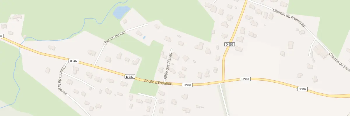 Plan du 5636 Les Places à Saint-Côme-d’Olt
