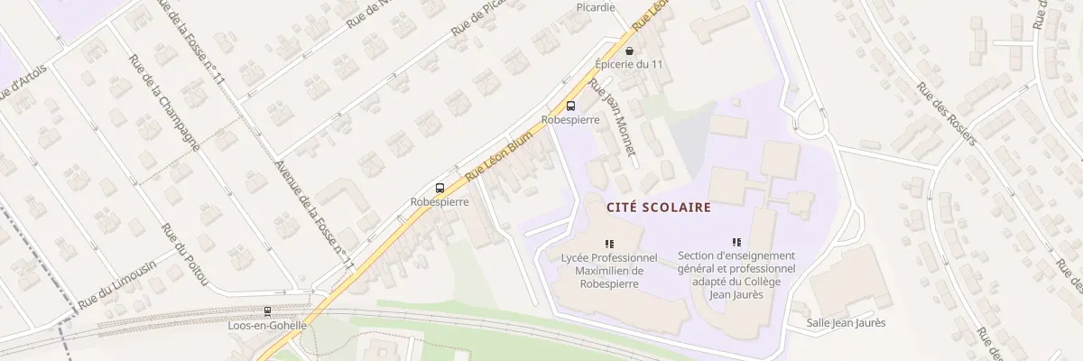 Plan du 99 Rue Léon Blum à Lens