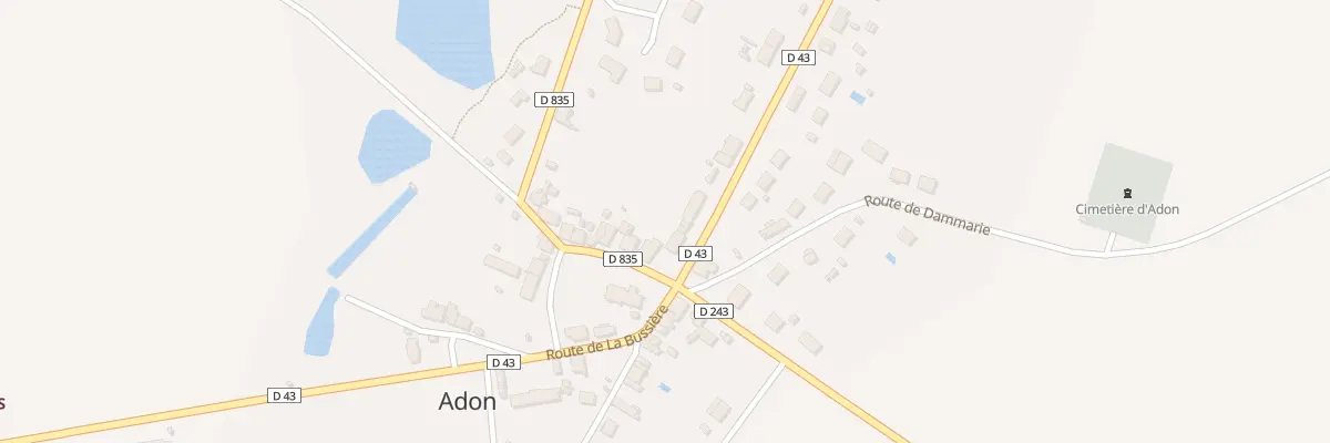 Plan du 1 Pl de l’Eglise à Adon