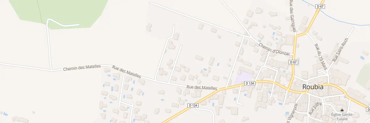 Plan du 28 Rue de la Croix de la Manse à Roubia