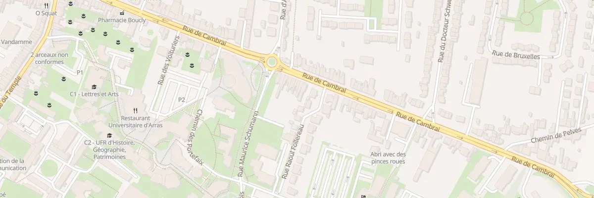 Plan du 86 Rue de Cambrai à Arras