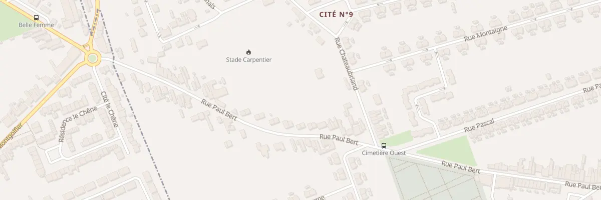 Plan du 280 Rue Paul Bert à Lens