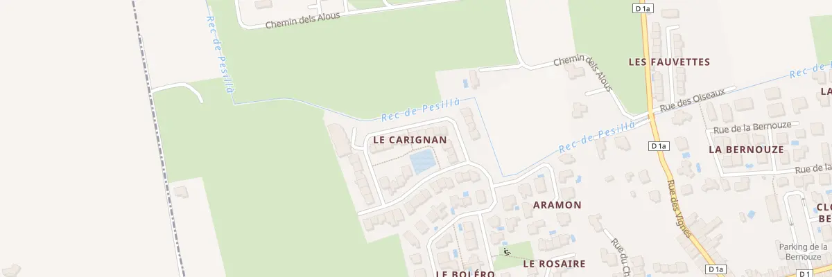 Plan du 15 Lot Les Carignans à Villeneuve-la-Rivière