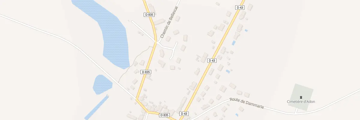 Plan du 4 Res Bellevue à Adon