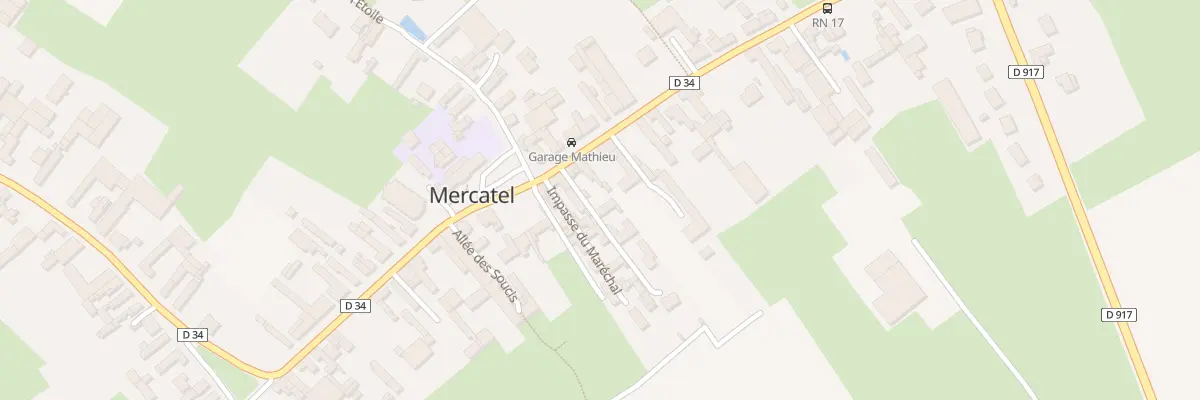 Plan du 35B Rue de la Mairie à Mercatel
