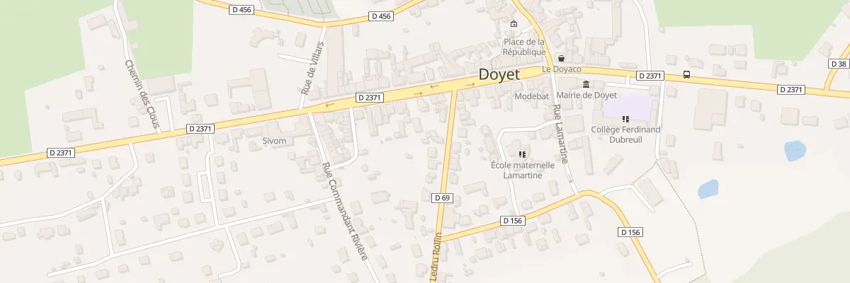 Plan du 6 Rue Ledru Rollin à Doyet