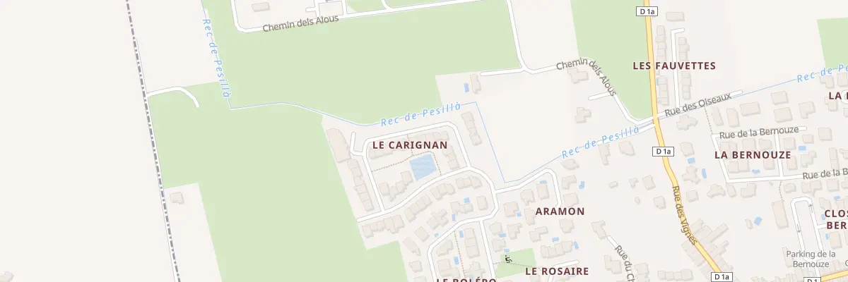 Plan du 13 Rue du Carignan à Villeneuve-la-Rivière