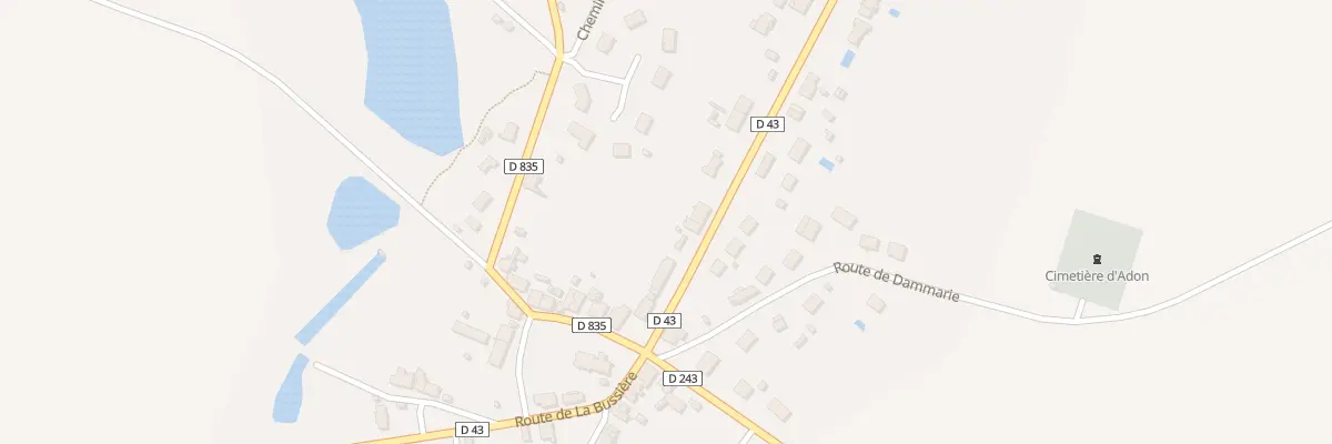 Plan du 7 Rte de Chatillon à Adon