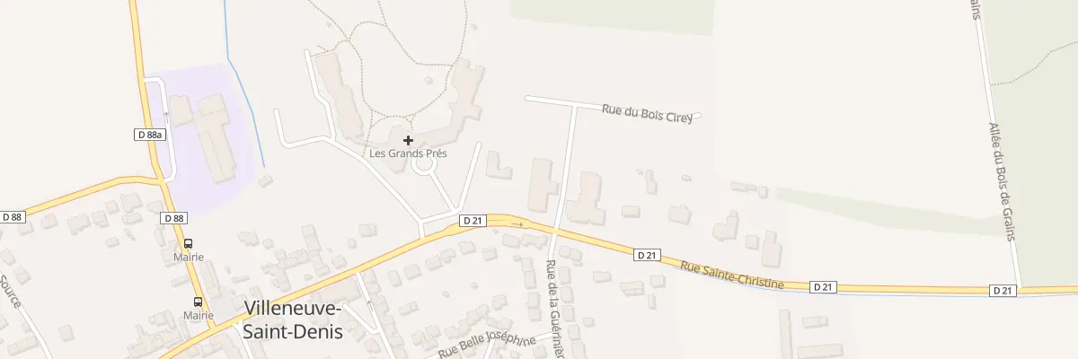 Plan du 1 Rue du Bois Cirey à Villeneuve-Saint-Denis
