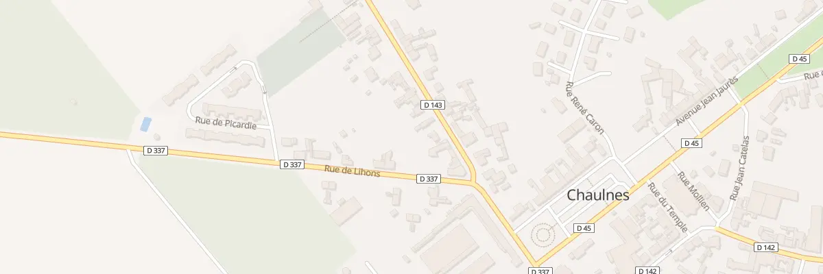 Plan du 11 Rue du Bosquet à Chaulnes