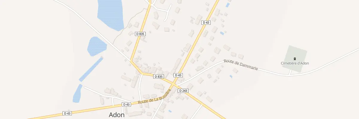 Plan du 5 Rte de Chatillon à Adon