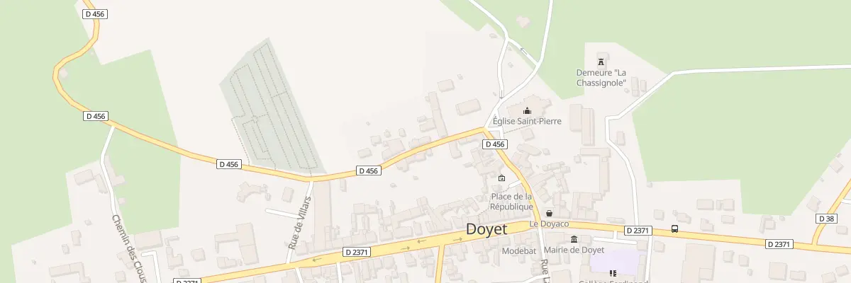 Plan du 10 Rue de l’Egalité à Doyet