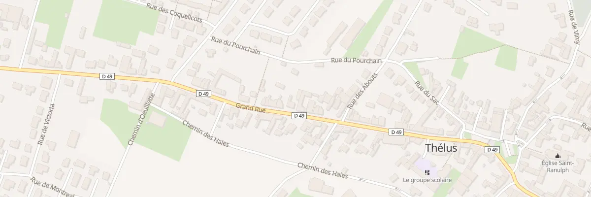 Plan du 24 Vc Grande Rue à Thélus