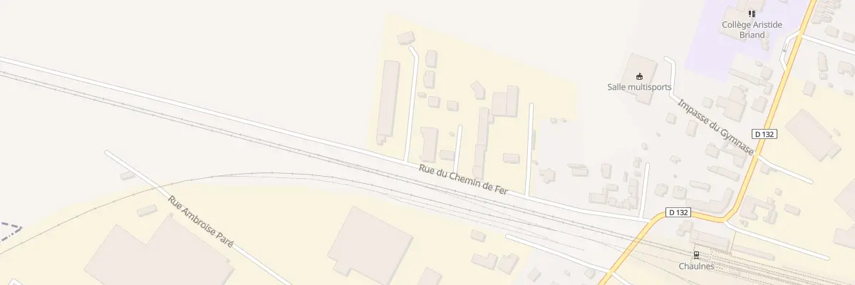 Plan du 13 Rue du Chemin de Fer à Chaulnes