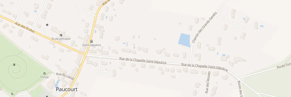 Plan du 187 Rue de la Chapelle St Sepulcre à Paucourt