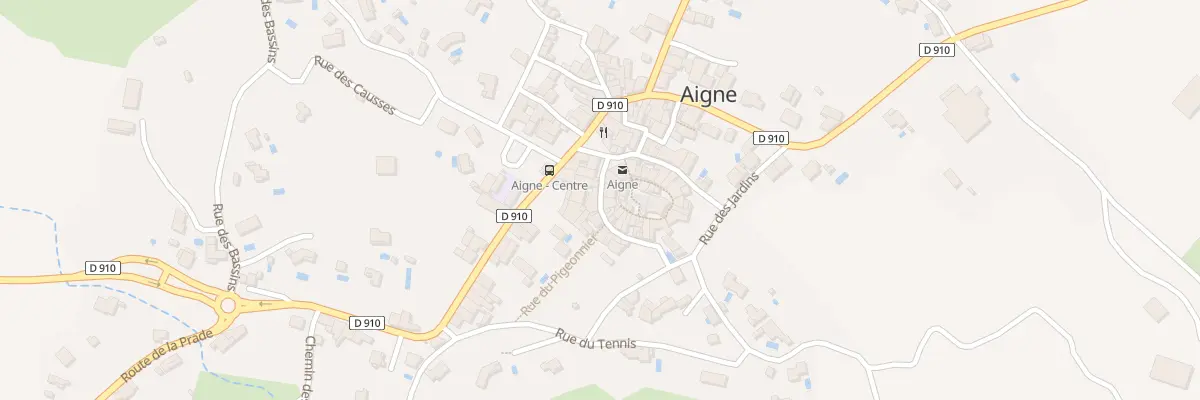 Plan du 5018 Au Village à Aigne