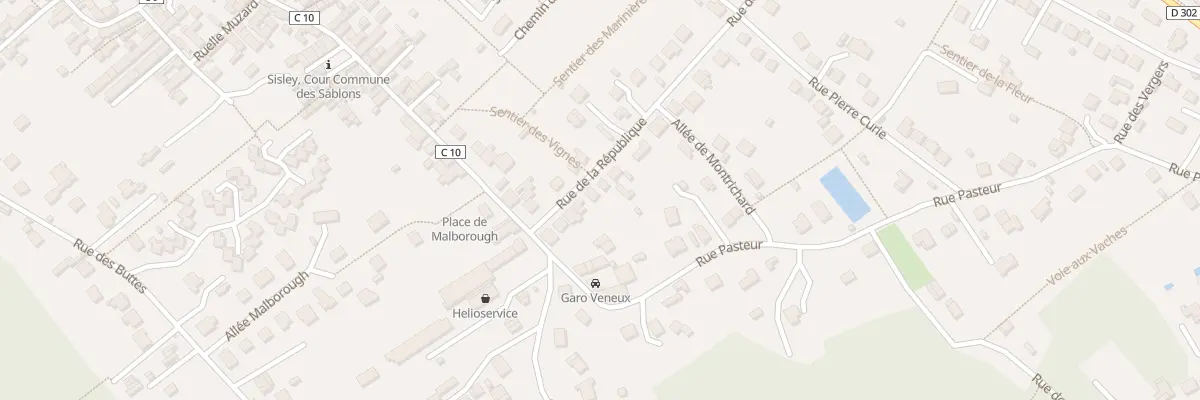 Plan du 25 Rue de la Republique Veneux à Moret-Loing-et-Orvanne
