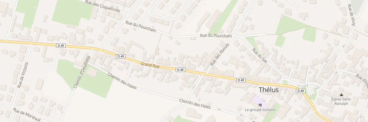 Plan du 22 Vc Grande Rue à Thélus