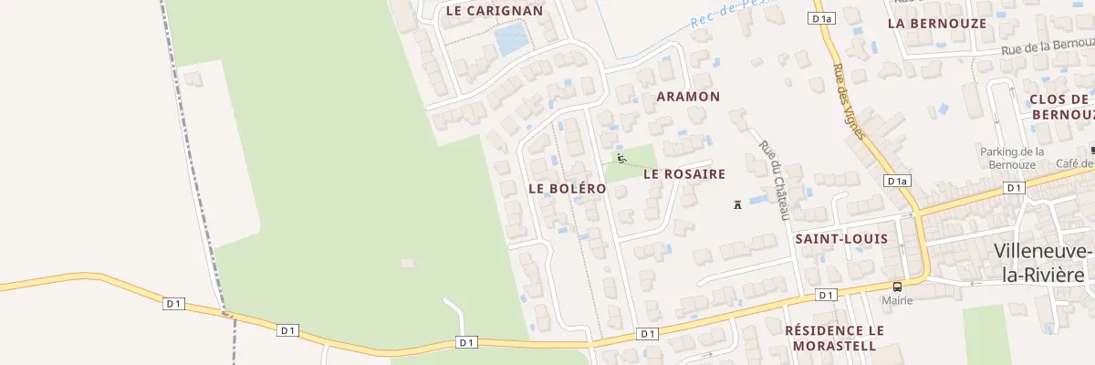 Plan du 18 Av du Boléro à Villeneuve-la-Rivière