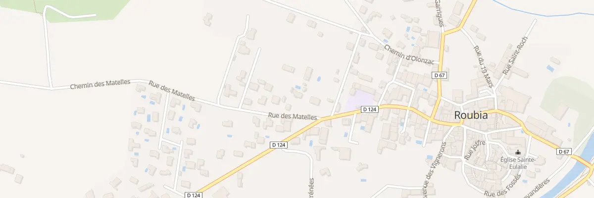 Plan du 5215 Che des Matelles à Roubia