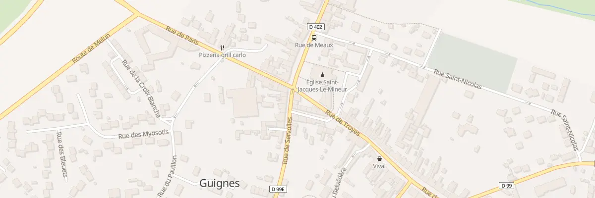 Plan du 2 Rue de Troyes à Guignes
