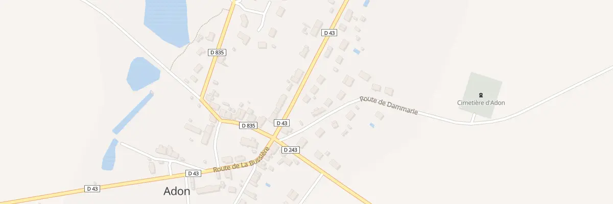 Plan du 4 Rte de Chatillon à Adon