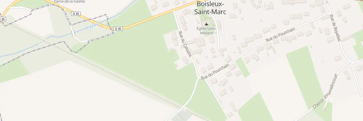 Plan du 12 Rue du Calvaire à Boisleux-Saint-Marc