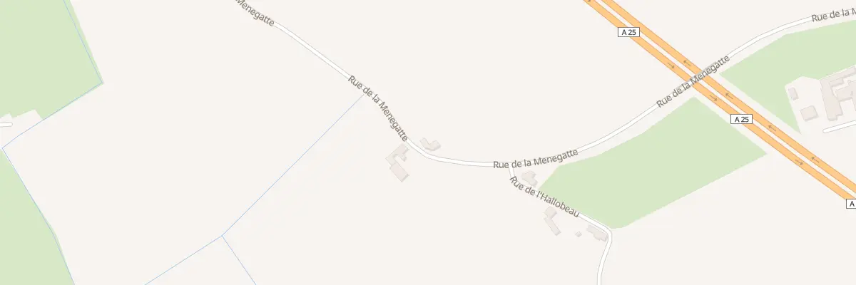 Plan du 2 Rue de la Menegatte à Steenwerck