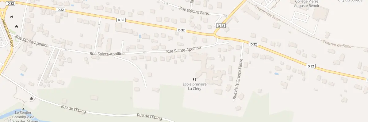 Plan du 36 Rue Sainte-apolline à Ferrières-en-Gâtinais