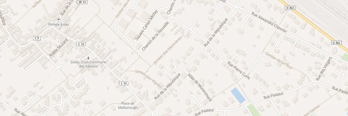 Plan du 20 Rue de la Republique Veneux à Moret-Loing-et-Orvanne