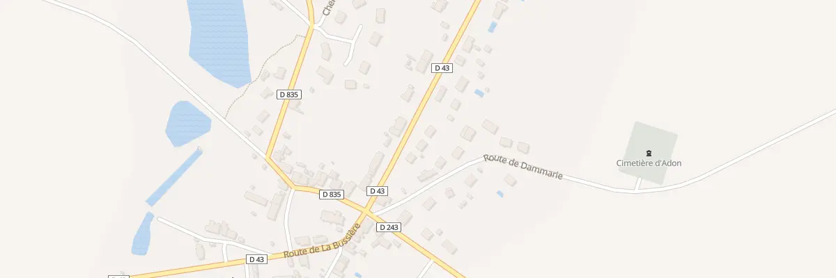 Plan du 6 Rte de Chatillon à Adon