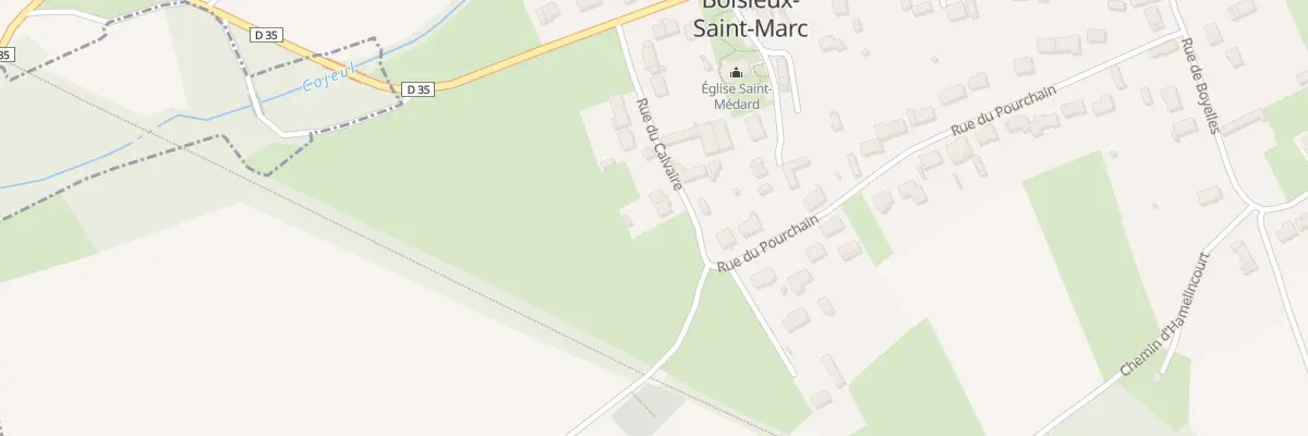 Plan du 14 Rue du Calvaire à Boisleux-Saint-Marc