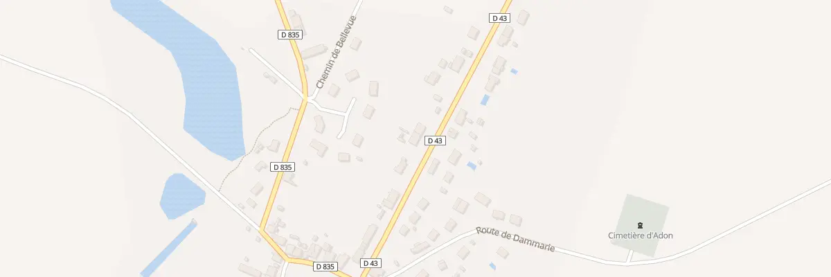 Plan du 13 Rte de Chatillon à Adon