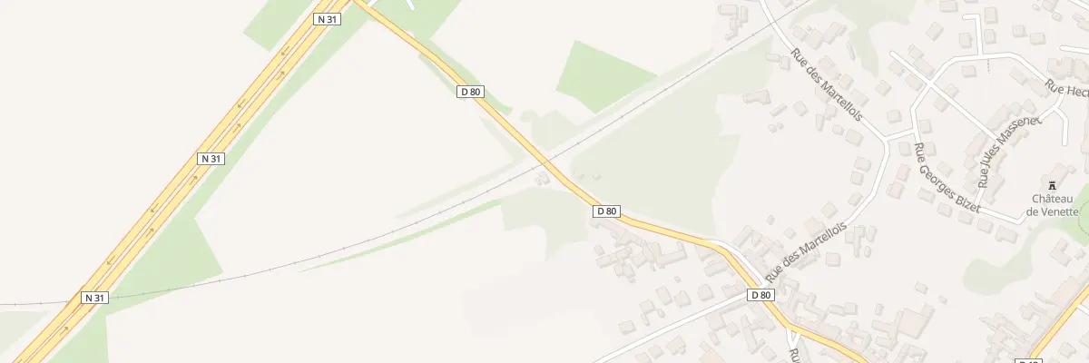Plan du 485 Rue de Corbeaulieu à Venette