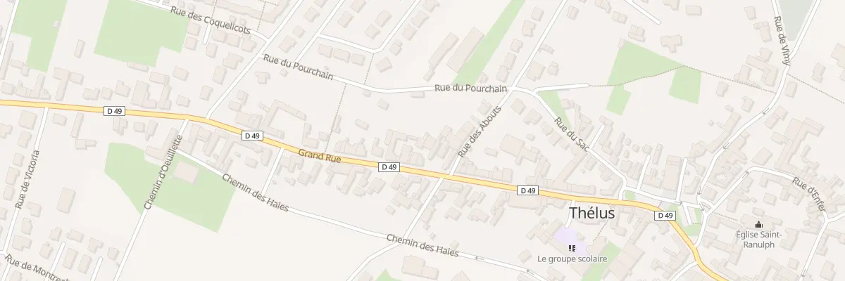 Plan du 20 Vc Grande Rue à Thélus