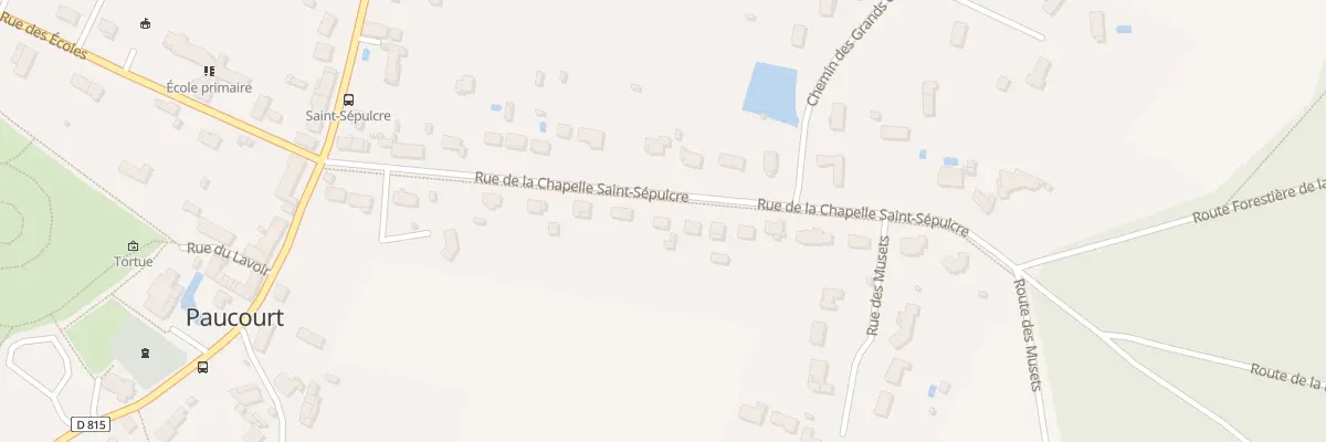 Plan du 248 Rue de la Chapelle St Sepulcre à Paucourt