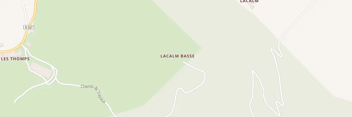 Plan du 5101 Lacalm Basse aux Costes-Gozon