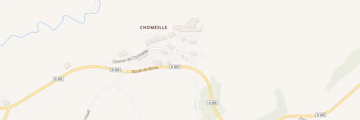 Plan du 5563 Chomeille à Picherande
