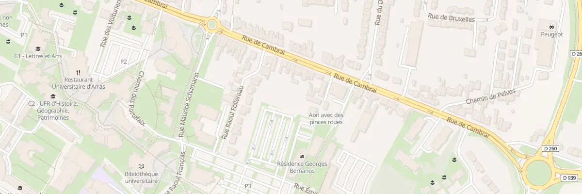 Plan du 104 Rue de Cambrai à Arras