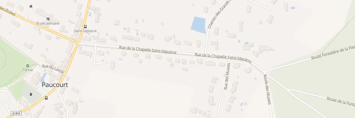 Plan du 262 Rue de la Chapelle St Sepulcre à Paucourt