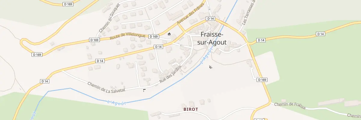Plan du 8 Rue des Jardins à Fraisse-sur-Agout