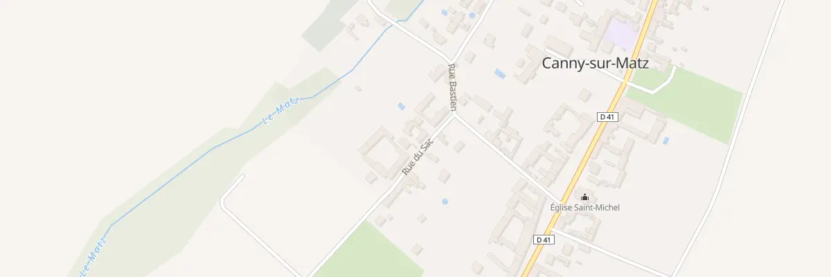 Plan du 40 Rue du Sac à Canny-sur-Matz