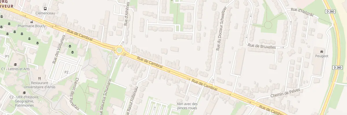 Plan du 169 Rue de Cambrai à Arras