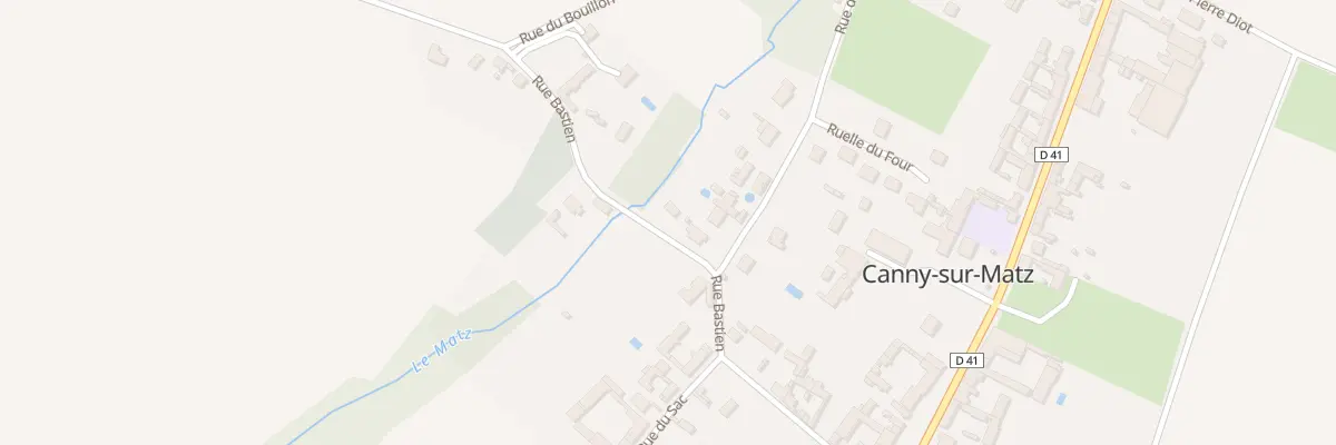 Plan du 254 Rue Bastien à Canny-sur-Matz