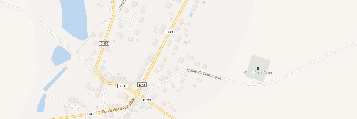 Plan du 9 Rte de Dammarie à Adon