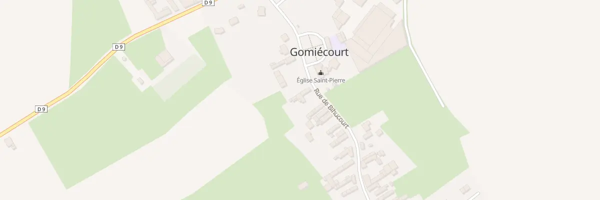 Plan du 13 Rue de Bihucourt à Gomiécourt