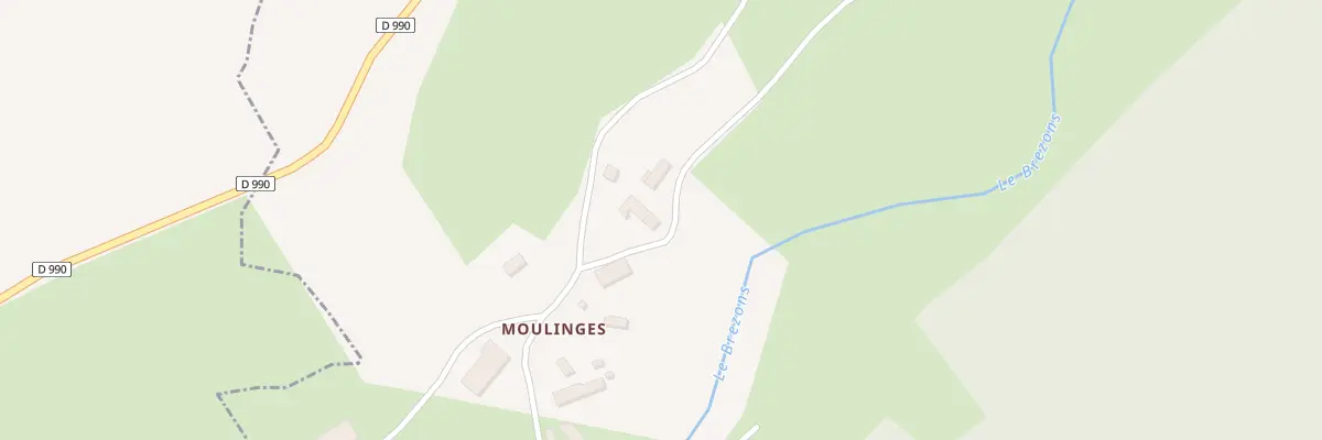 Plan du 5100 Les Moulinges à Paulhenc