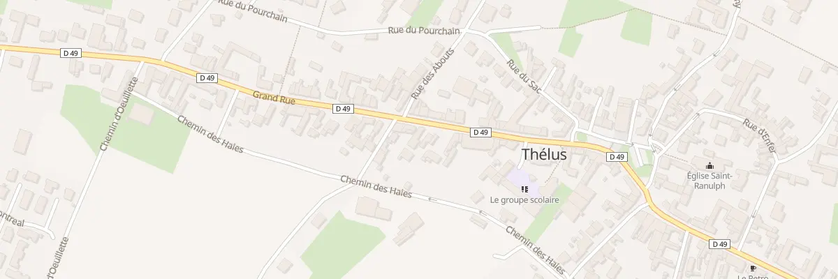 Plan du 23 Vc Grande Rue à Thélus